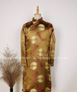 Áo Dài Cách Tân Nam Gấm