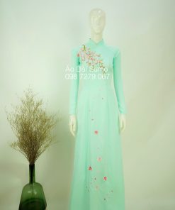 Áo Dài Thiết Kế BÍCH PHƯƠNG  Kèm Quần.