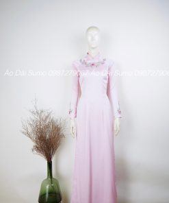 Áo Dài Thiết Kế Thêu PHƯƠNG THUÝ Kèm Quần.