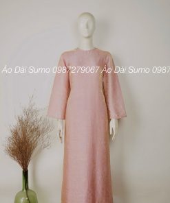 Áo dài tân thời thiết kế HỒNG HẠC 4 tà kèm quần