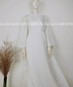 Áo dài tân thời thiết kế BẠCH NGUYỆT 4 tà kèm quần