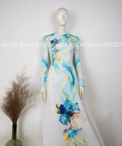 Áo dài truyền thống LAN NGUYÊN kèm quần