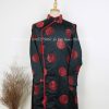 Áo dài nam đen gấm cao cấp, áo dài tết, áo dài dự tiệc, áo dài hội nghị, áo dài cách tân nam